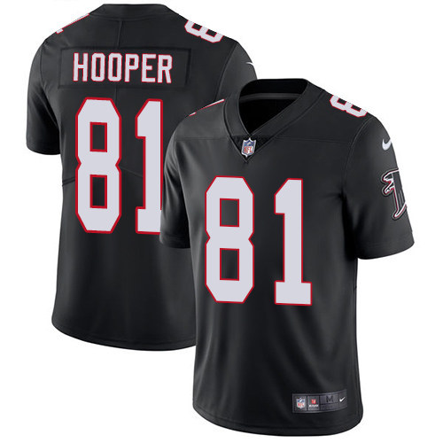 2019 men Atlanta Falcons #81 Hooper black Nike Vapor Untouchable Limited NFL Jersey->atlanta falcons->NFL Jersey